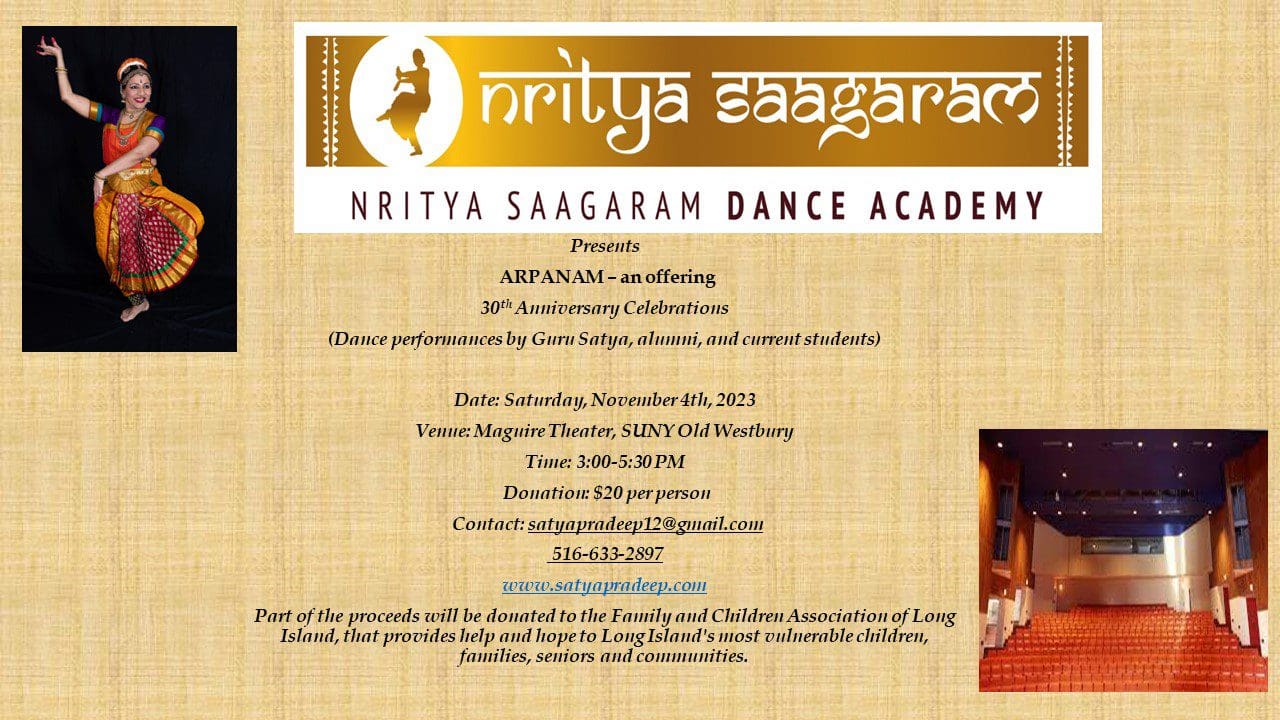 Event 20231104 Nritya Saagaram Dance Academy